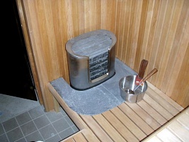 Электрическая печь для сауны Helo Cava 90 DET, 9 кВт хромированная нерж.сталь