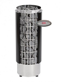 Электрическая печь для сауны HARVIA Cilindro 110HEE с цифровой панелью, 10,8 кВт, нерж.сталь, черный