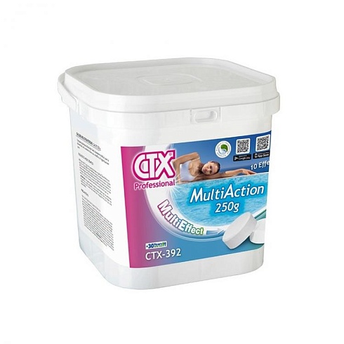 СТХ-392. Триплекс (3 в 1). Альгицид+коагулянт+дезинфекция. Таблетки по 250 гр. 5 кг