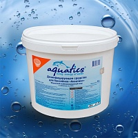 Дезинфицирующее средство для бассейнов AQUATICS. Медленный стабилизированный хлор в табл.(200 г) 12кг.