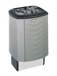 Электрическая печь для сауны HARVIA Sound M45E Platinum, 4,5 кВт, без пульта, цвет "платина" 
