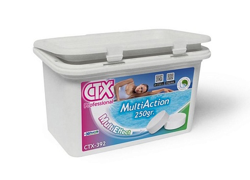 СТХ-392. Триплекс (3 в 1). Альгицид+коагулянт+дезинфекция. Таблетки по 250 гр. 1 кг